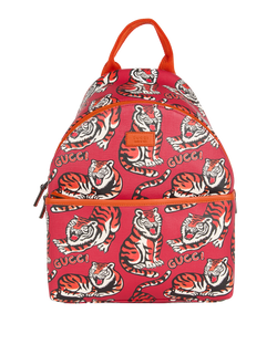 Kids Tiger Backpack, Canvas, Red, 271327, B/DB, 4*